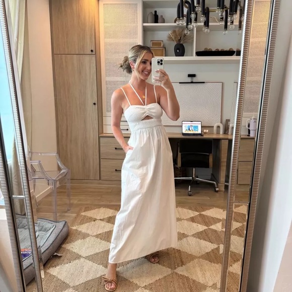 Universal Thread Dresses & Skirts - Women's Smocked Cut-Out Maxi Sundress - Universal Thread White XS